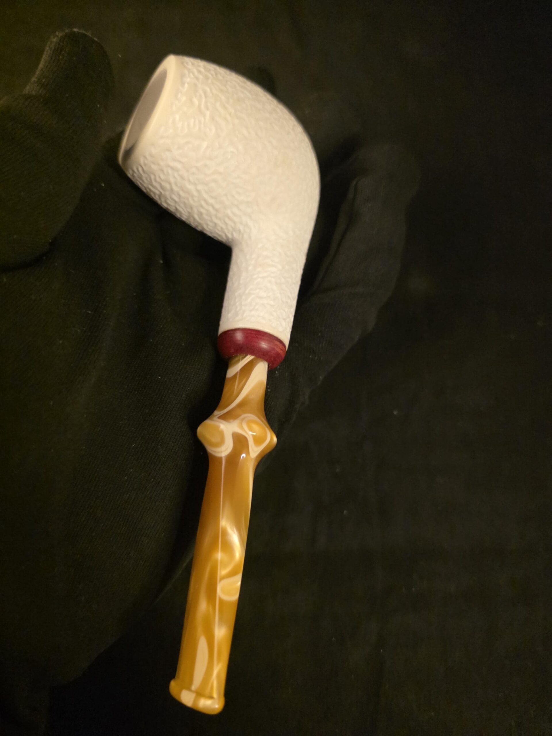 Rustic Apple – Block Meerschaum Pipe - Image 8