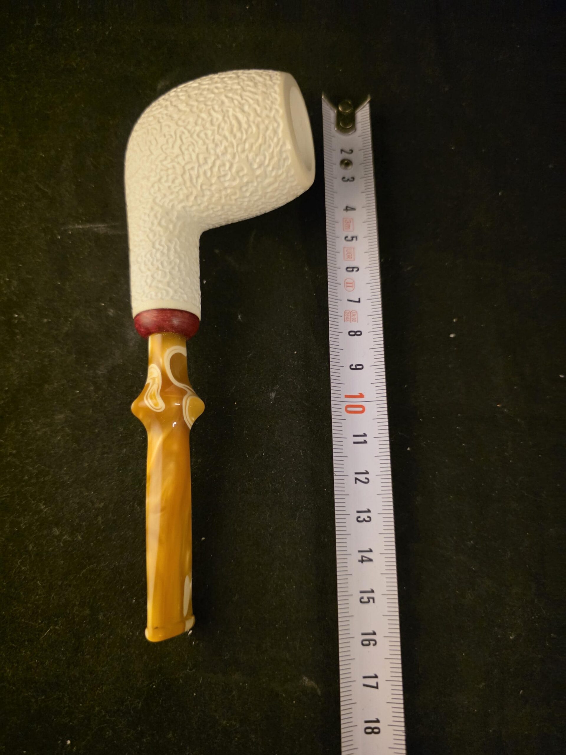Rustic Apple – Block Meerschaum Pipe - Image 9