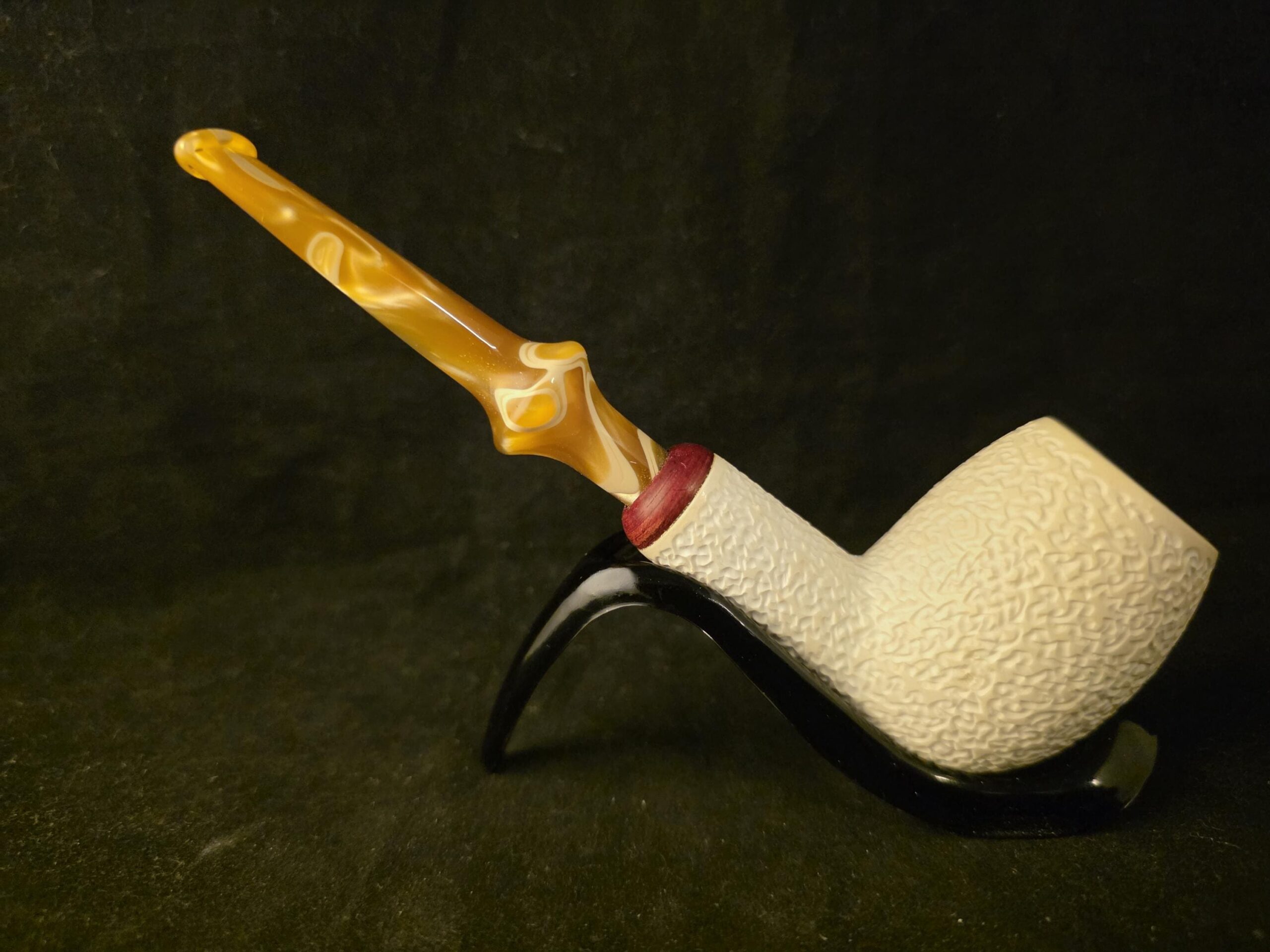 Rustic Apple – Block Meerschaum Pipe - Image 5