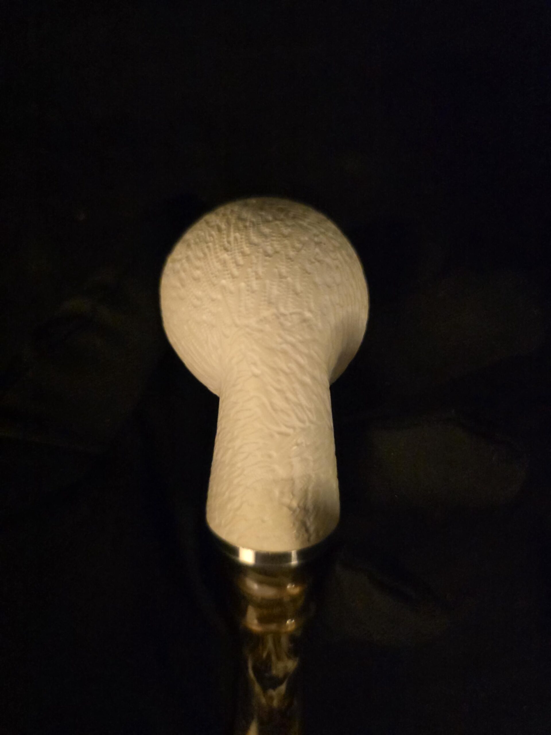 Rustic Design Classical Meerschaum Pipe, Reverse calabash smoking chamber, Block Meerschaum - Image 8