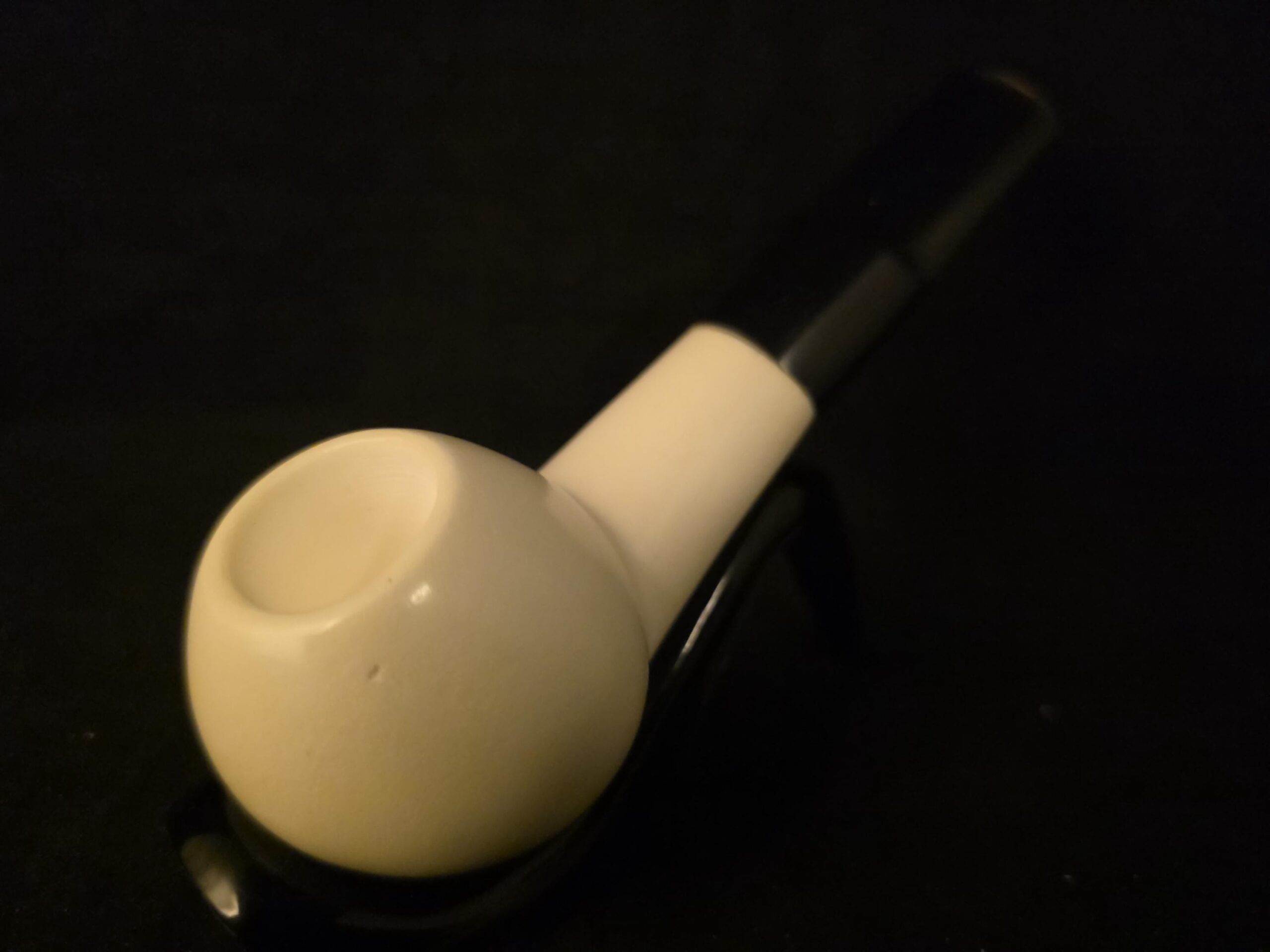 Smooth Apple Meerschaum Pipe , Block Meerschaum, Gift For Him, Fitted Case - Image 3