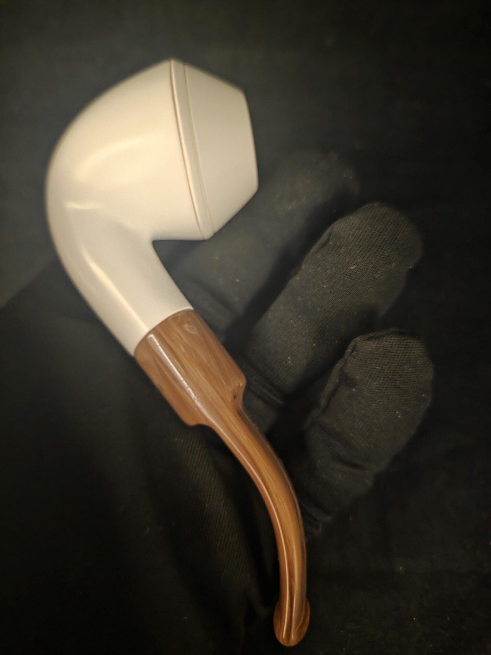 Smooth Bulldog Meerschaum Pipe, Fitted Case, Block Meerschaum,Made in Eskisehir - Image 8