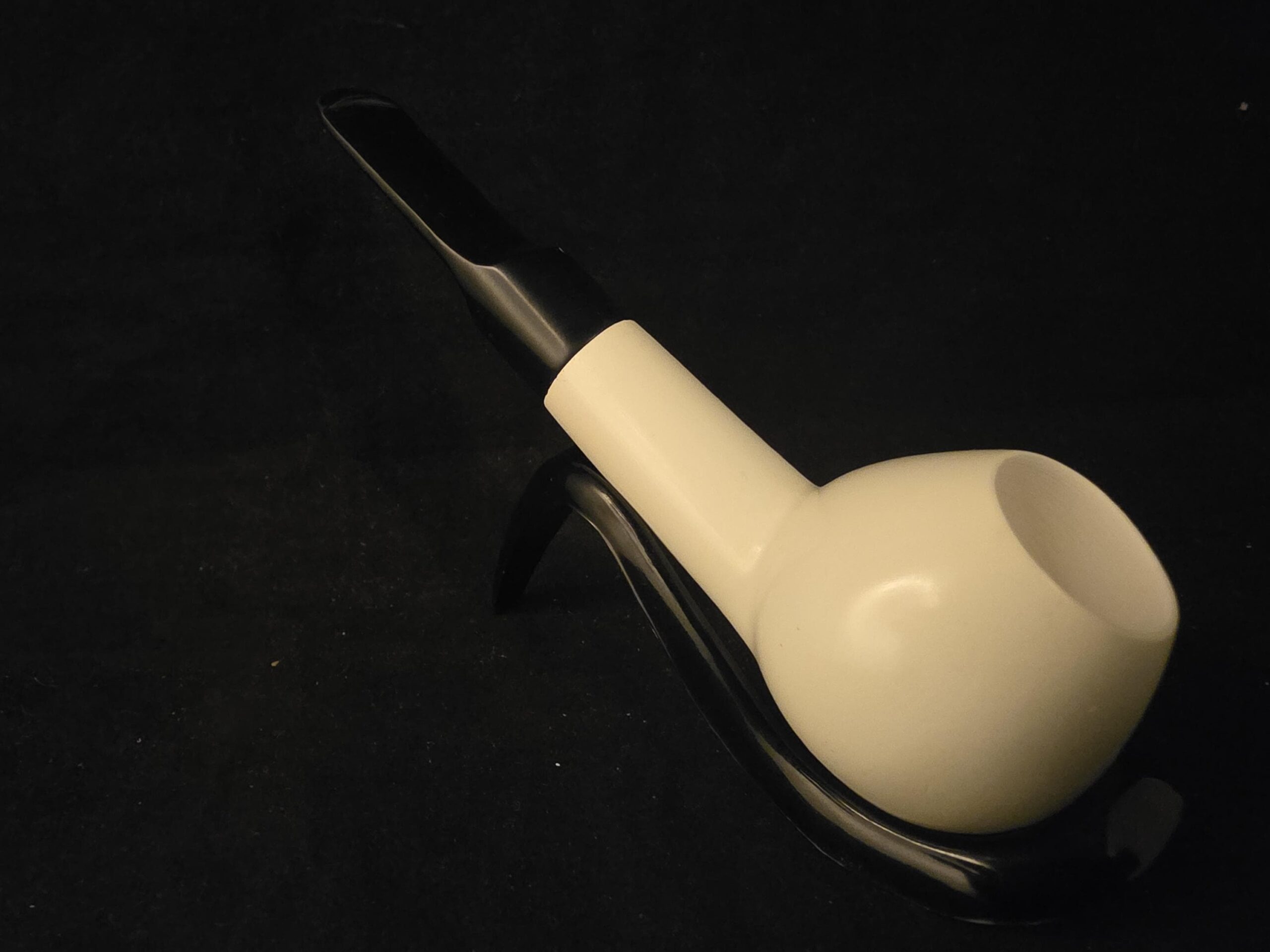 Smooth Apple Design Meerschaum Pipe, Fitted Case, Block Meerschaum, The Best Gift For Him