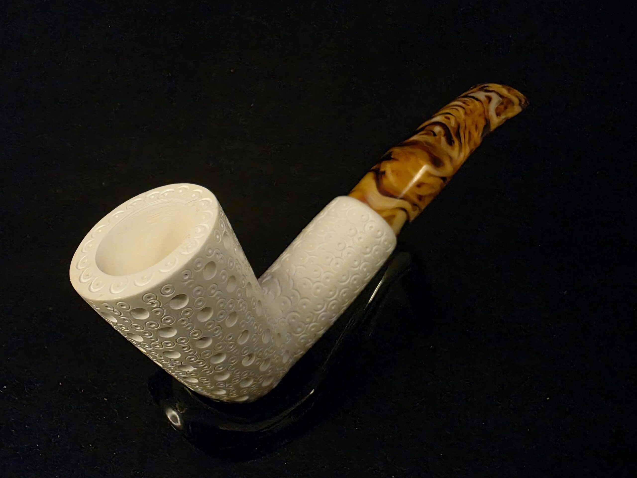 Special Depicted Meerschaum Pipe, Fitted Case Block Meerschaum - Image 3