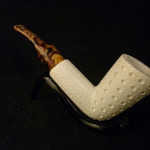 Special Depicted Meerschaum Pipe, Fitted Case Block Meerschaum