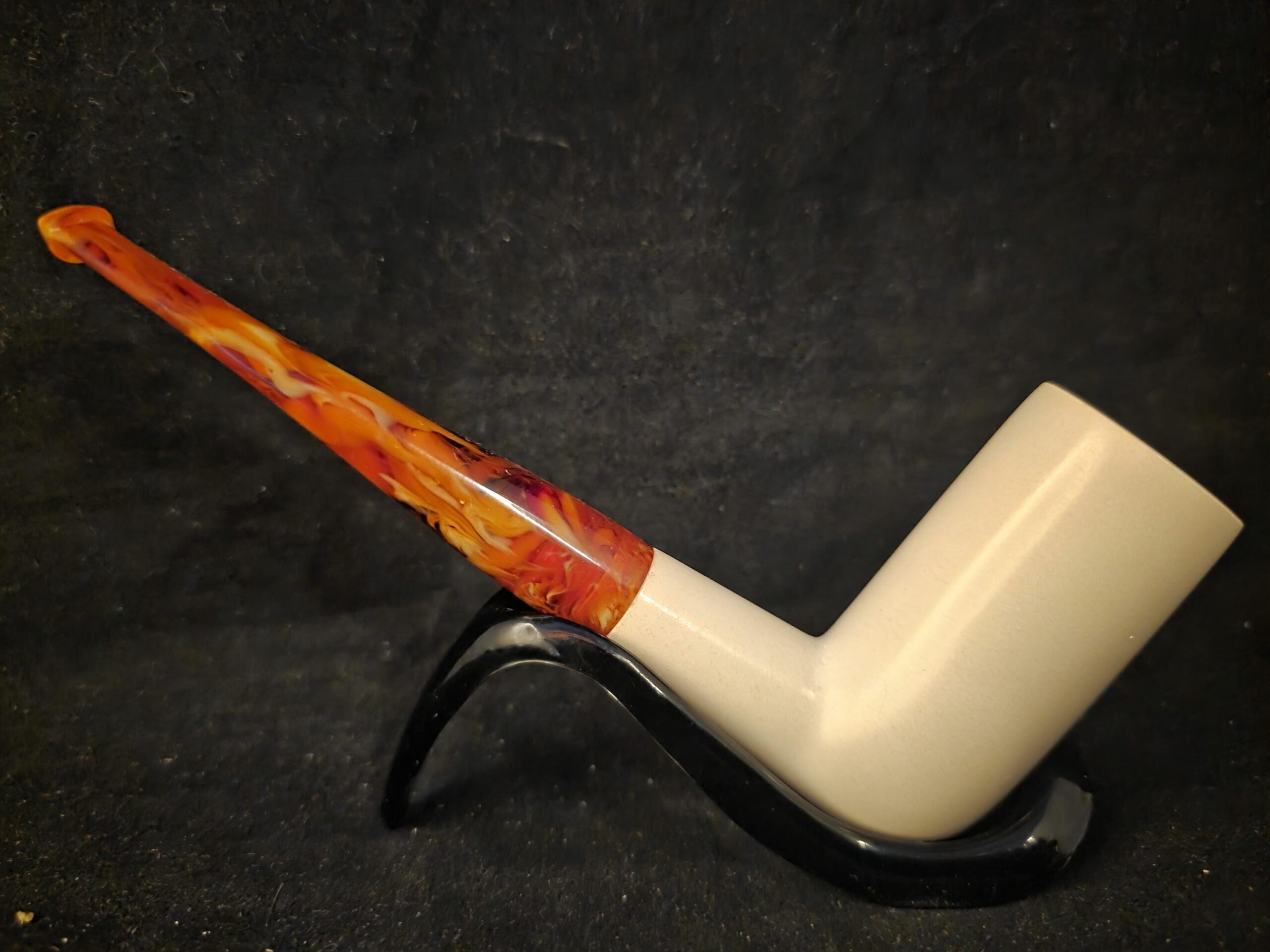 Deep Bowl Smooth Billard Meerschaum Pipe, Fitted Case, Block Meerschaum Pipe - Image 6
