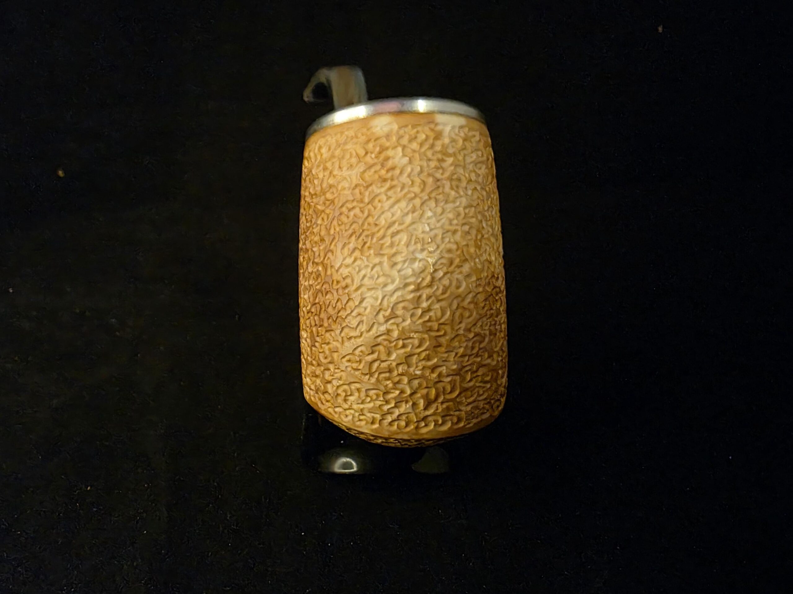 Hungarian & Oom Paul Smooth Meerschaum Pipe, Fitted Case, Block Meerschaum Pipe, Briar Ring,Special Push and Pull stem System - Image 2