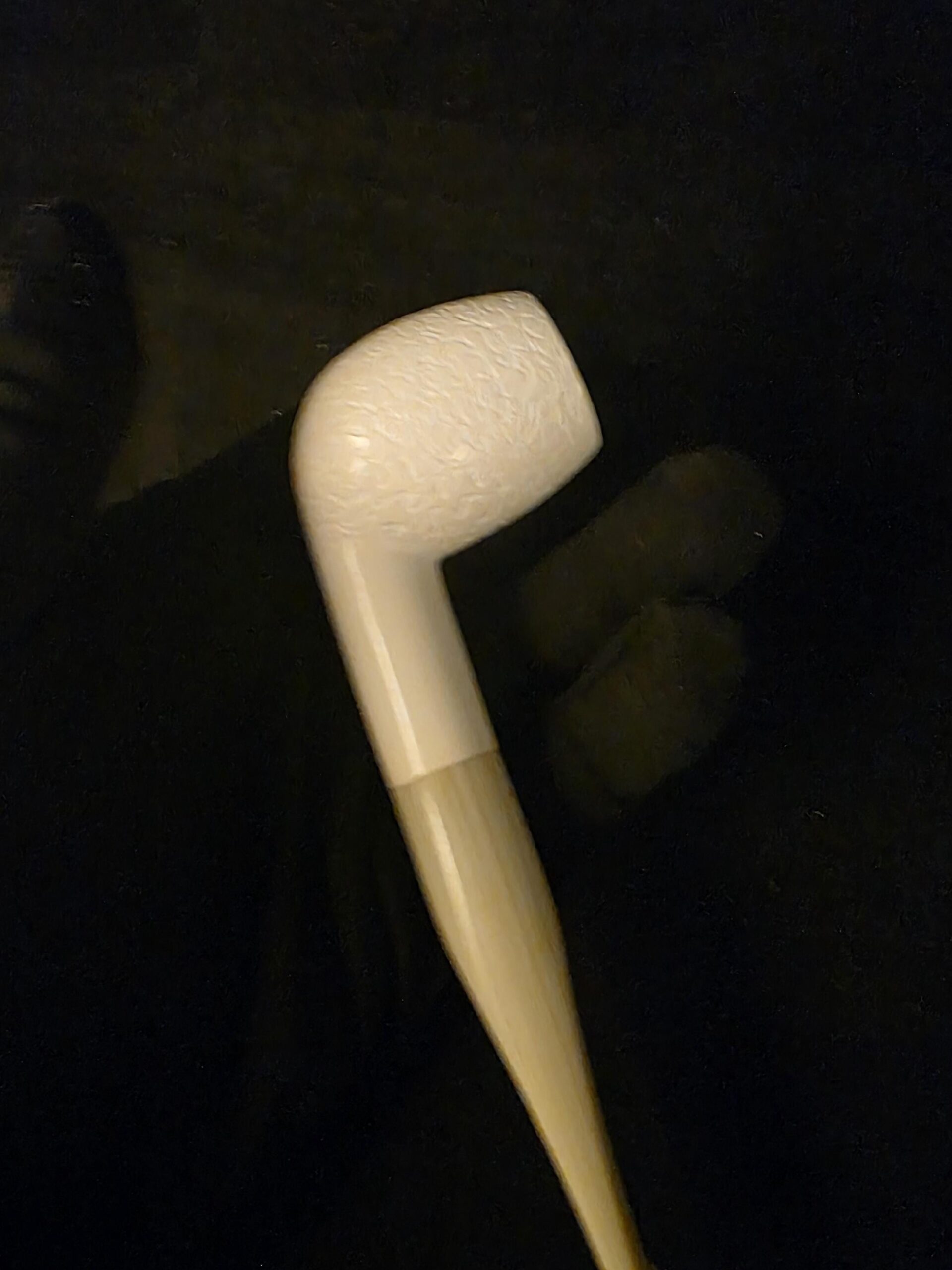 Depicted Classic Meerschaum Pipe, Block Meerschaum Fitted Case, Special Stem Design - Image 9