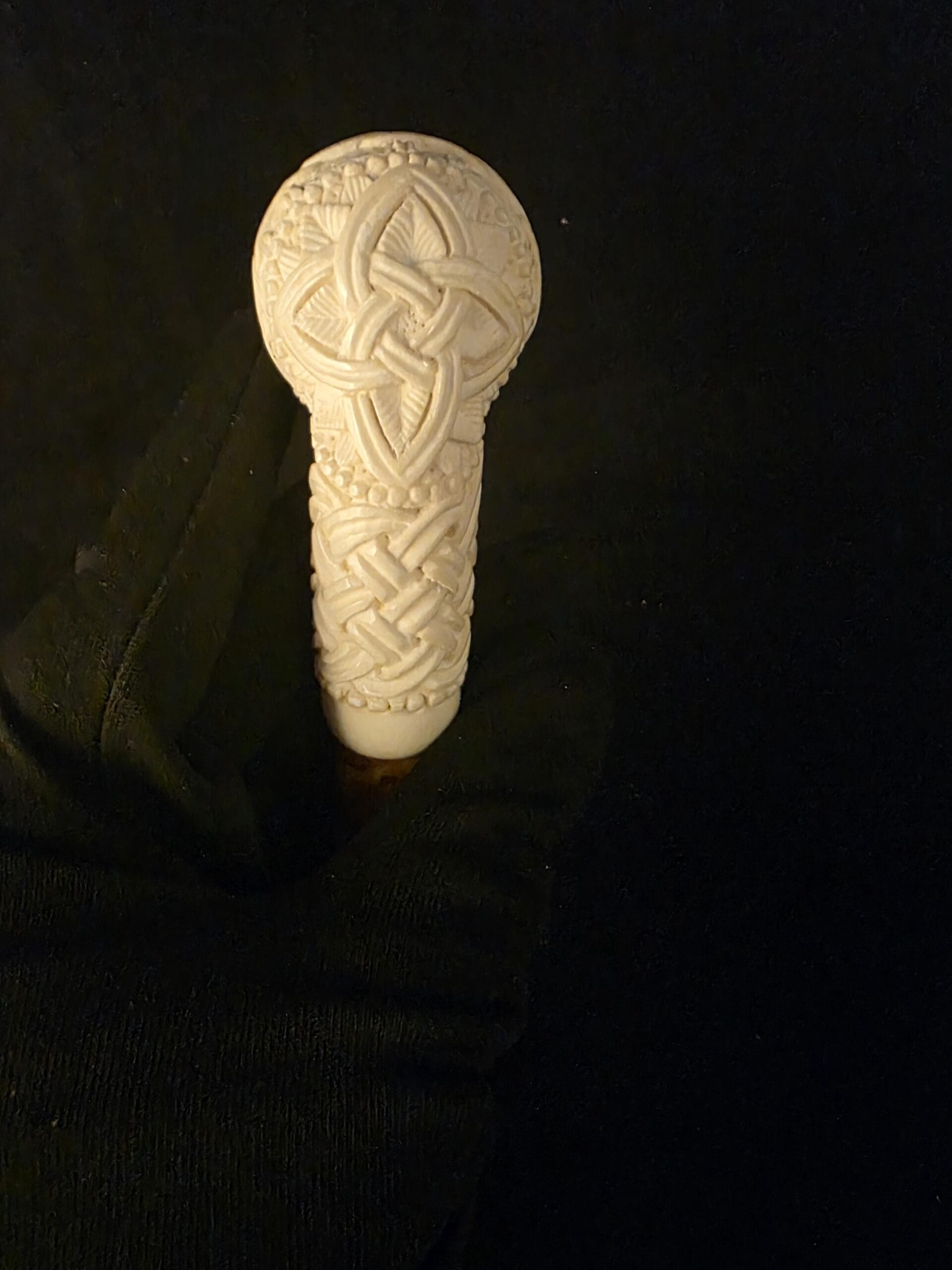 Special Chain and Basket Relief Work Meerschaum Pipe, Fitted Case, Block Meerschaum - Image 9