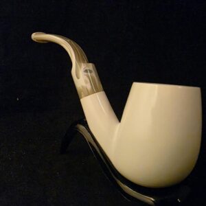 Smooth Billard Model Meerschaum Pipe, Fitted Case, Block Meerschaum