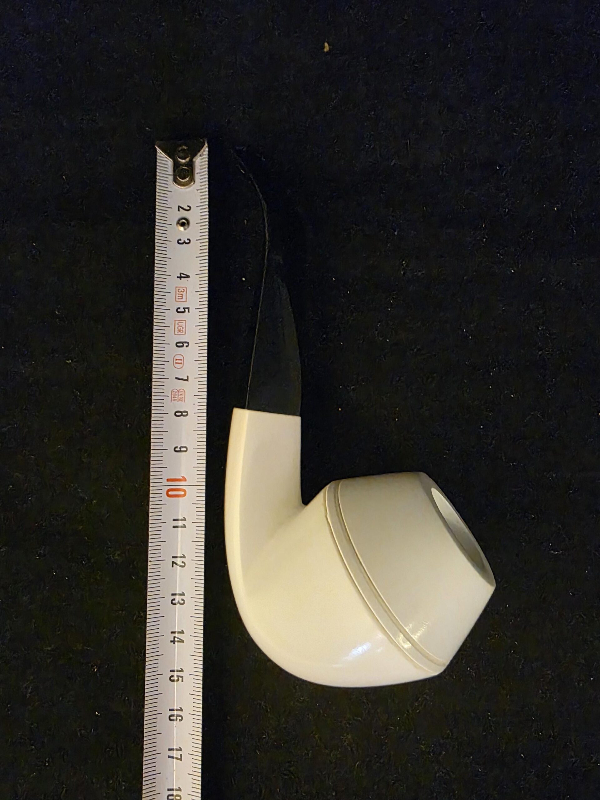 Smooth Bulldog Meerschaum Pipe, Fitted Case, Block Meerschaum, Made in Eskisehir - Image 6