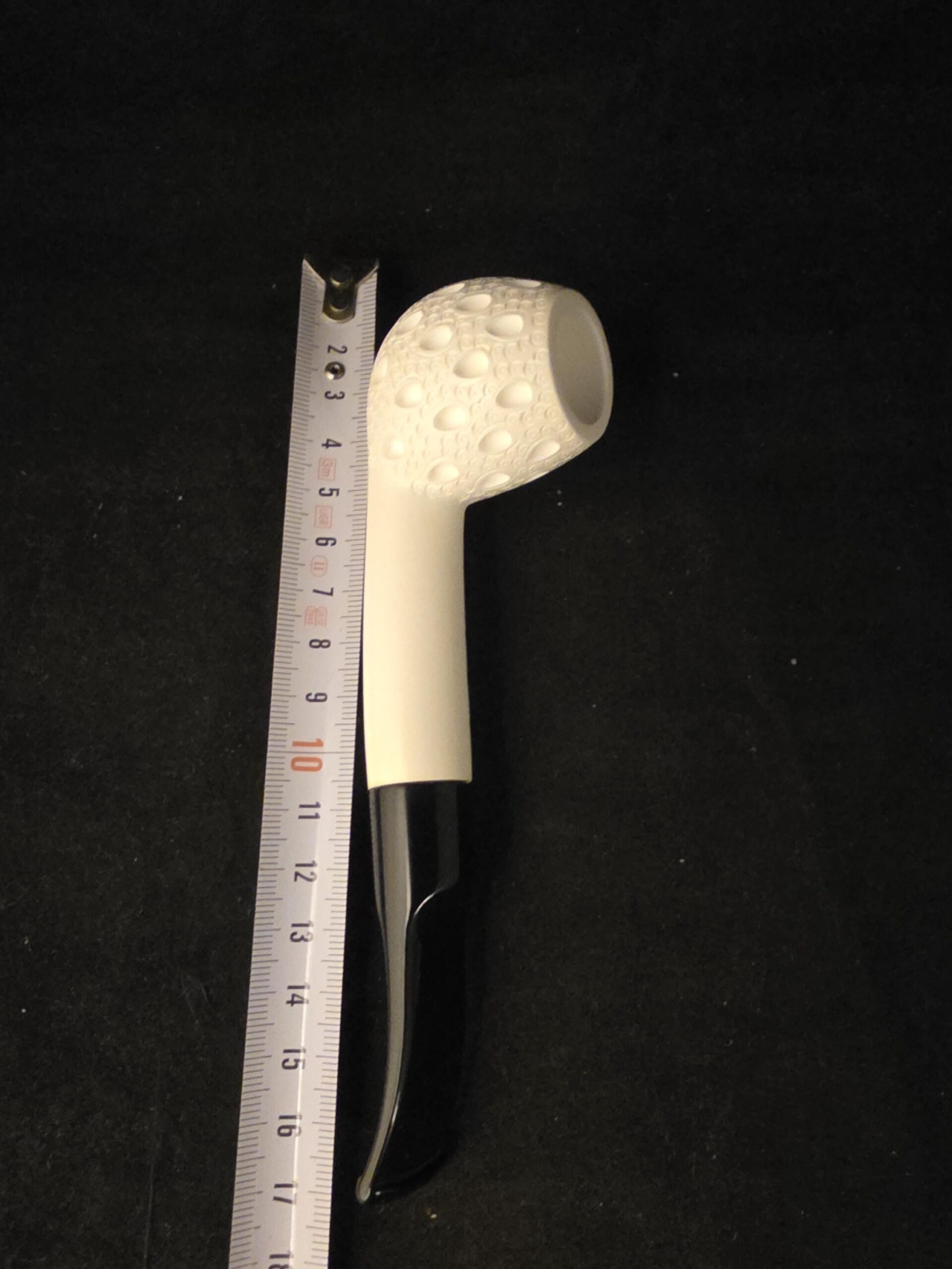 Depicted Apple Meerschaum Pipe, Fitted Case, Block Meerschaum, Seafoam, made in Eskisehir - Image 9