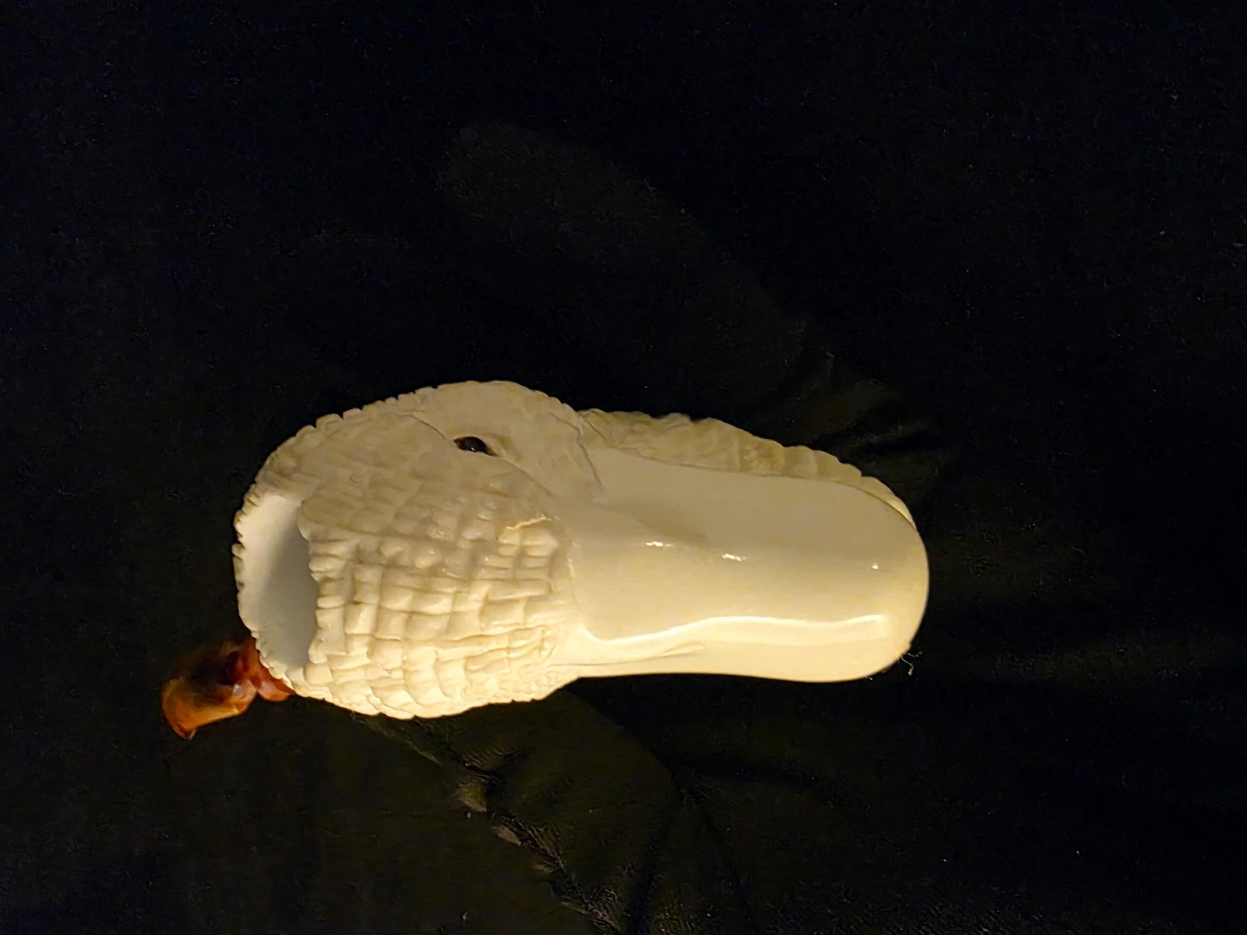 Special Design Duck Figural Pipe, Fitted Case, Block Meerschaum, Seafoam, Turkish Meerschaum, Made in Eskisehir - Image 10