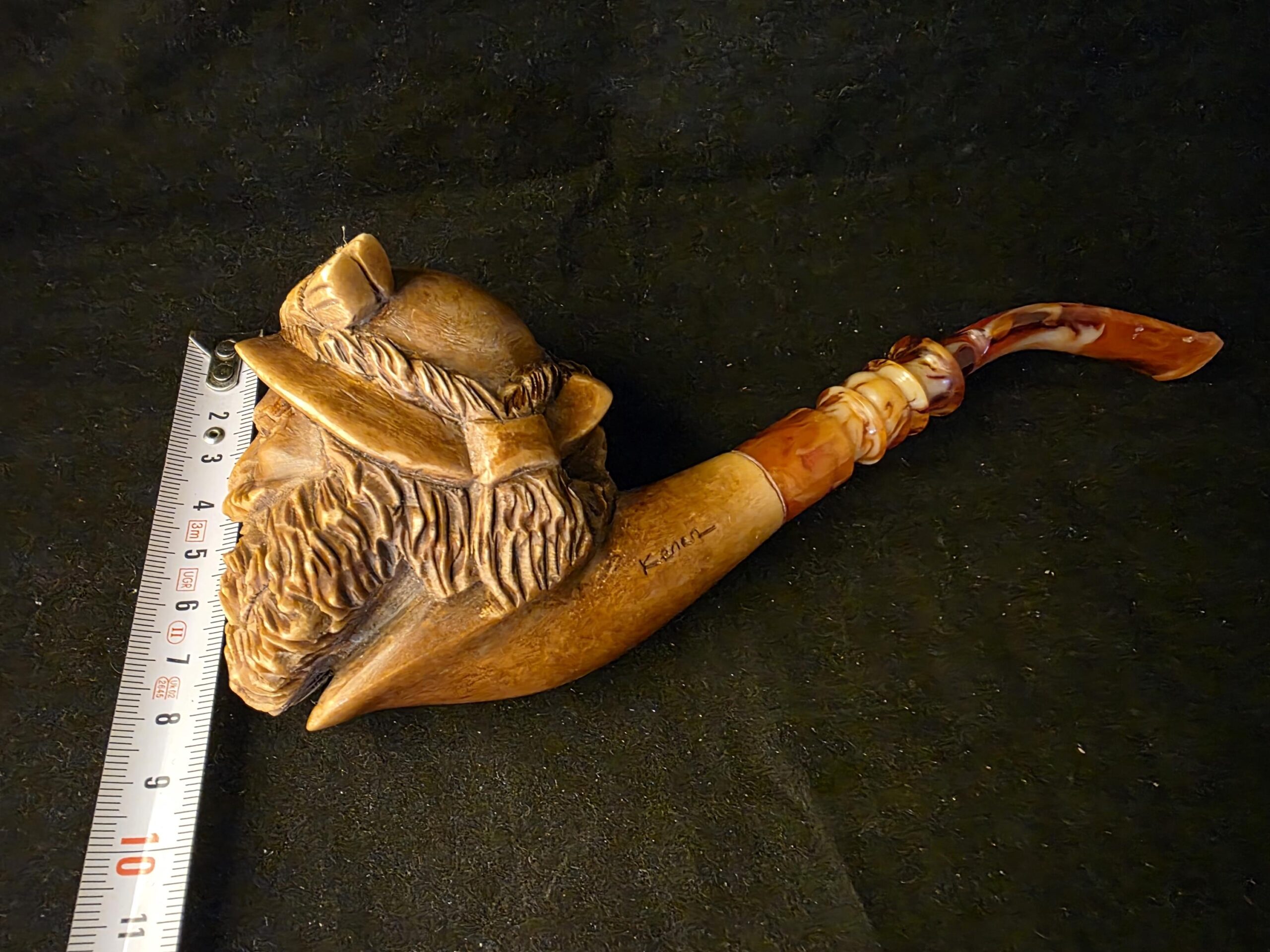 The Knight Figural Meerschaum Pipe, Fitted Case, Block Meerschaum, Seafoam, Turkish Meerschaum, Made in Eskisehir - Image 9