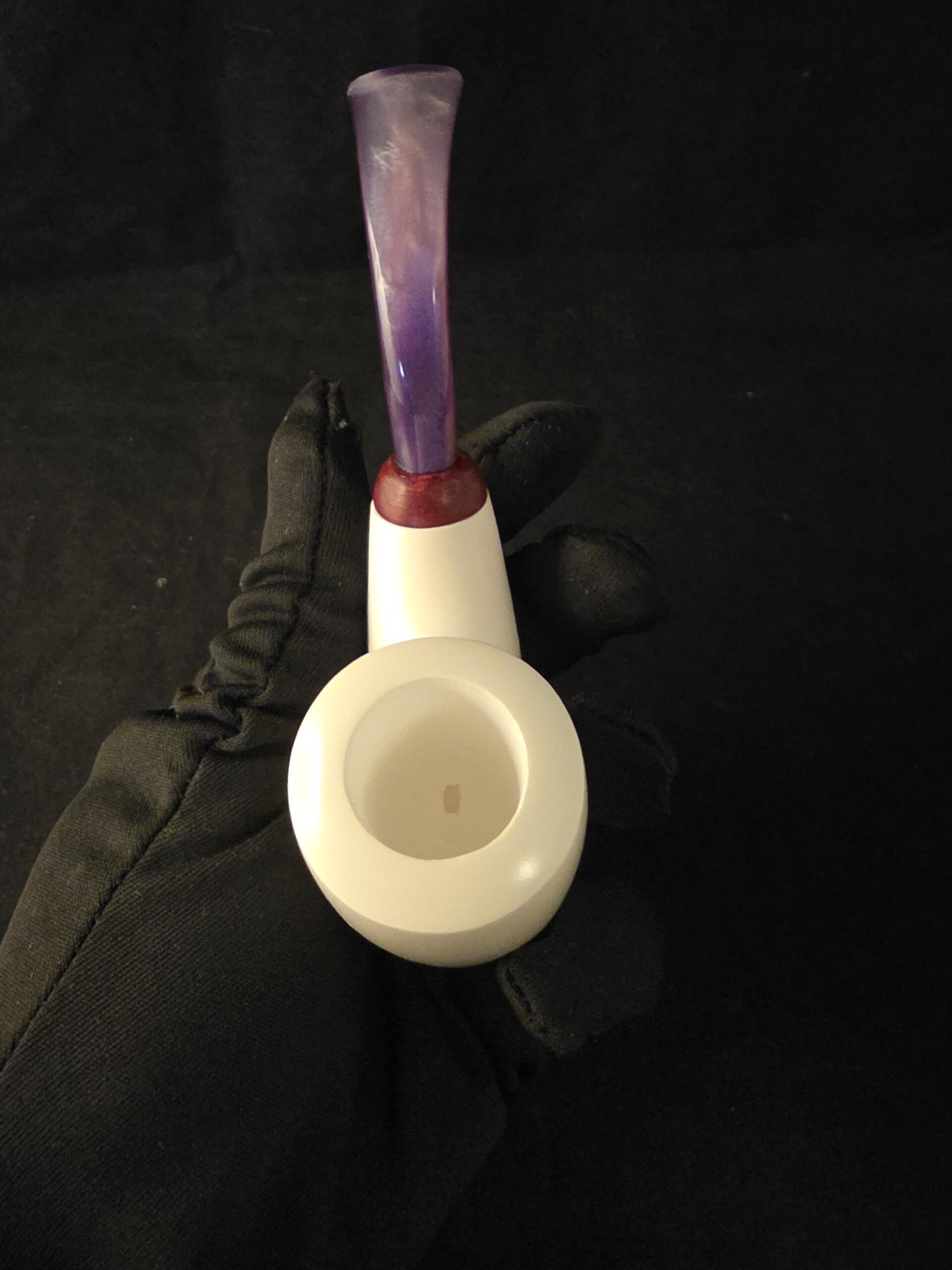 Hungarian & Oom Paul Smooth Meerschaum Pipe, Fitted Case, Reverse Calabash Chamber, Special Stem Design, - Image 9